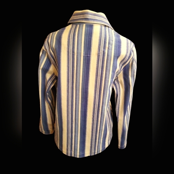 Vintage Sag Harbor Sport Denim Chambray Stripes button up Small - Picture 10 of 12